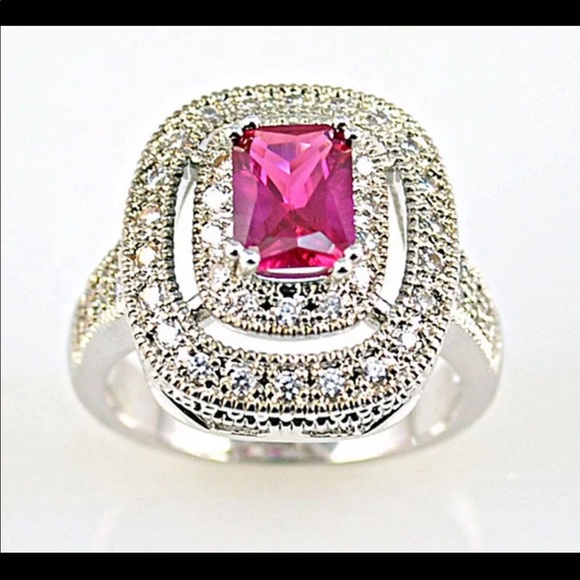 New Women’s 925 Silver Sapphire Ring - Picture 3 of 3